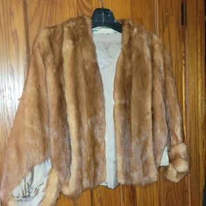 REAL FOX FUR LONDON MADE SHAWL JACKET